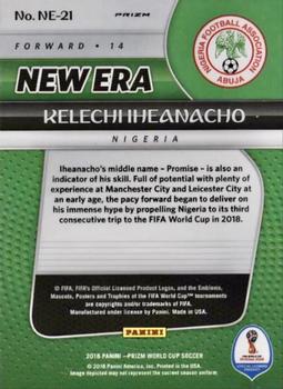 2018 Panini Prizm FIFA World Cup - New Era Prizms Silver #NE-21 Kelechi Iheanacho Back