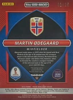 2018 Panini Prizm FIFA World Cup - Road to Russia Autographs Prizms Silver #RR-MOD Martin Odegaard Back