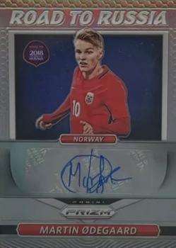 2018 Panini Prizm FIFA World Cup - Road to Russia Autographs Prizms Silver #RR-MOD Martin Odegaard Front