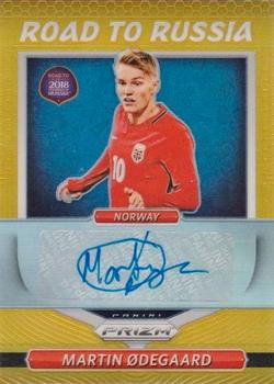 2018 Panini Prizm FIFA World Cup - Road to Russia Autographs Prizms Gold #RR-MOD Martin Odegaard Front