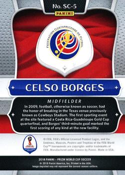 2018 Panini Prizm FIFA World Cup - Scorers Club #SC-5 Celso Borges Back