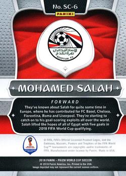 2018 Panini Prizm FIFA World Cup - Scorers Club #SC-6 Mohamed Salah Back