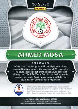 2018 Panini Prizm FIFA World Cup - Scorers Club #SC-30 Ahmed Musa Back
