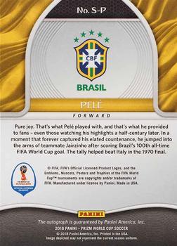 2018 Panini Prizm FIFA World Cup - Signatures #S-P Pele Back
