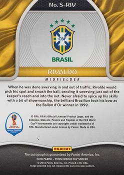 2018 Panini Prizm FIFA World Cup - Signatures #S-RIV Rivaldo Back