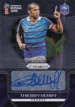 2018 Panini Prizm FIFA World Cup - Signatures #S-TH Thierry Henry Front