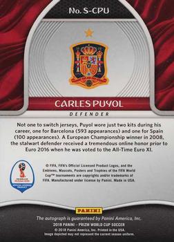 2018 Panini Prizm FIFA World Cup - Signatures #S-CPU Carles Puyol Back