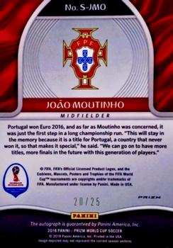 2018 Panini Prizm FIFA World Cup - Signatures Prizms Silver #S-JMO Joao Moutinho Back