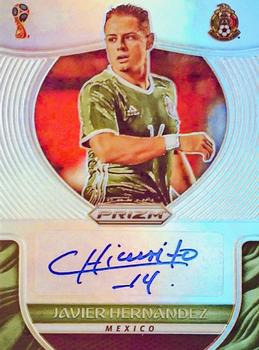 2018 Panini Prizm FIFA World Cup - Signatures Prizms Silver #S-JH Javier Hernandez Front