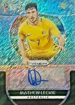 2018 Panini Prizm FIFA World Cup - Signatures Prizms Blue Shimmer #S-MLE Mathew Leckie Front