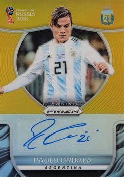 2018 Panini Prizm FIFA World Cup - Signatures Prizms Gold #S-PD Paulo Dybala Front