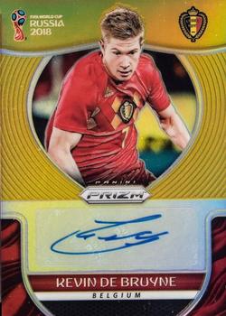 2018 Panini Prizm FIFA World Cup - Signatures Prizms Gold #S-KDB Kevin De Bruyne Front