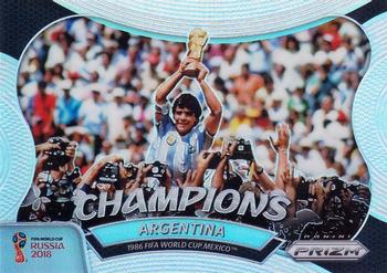 2018 Panini Prizm FIFA World Cup - World Cup Champions #CH-8 Argentina Front