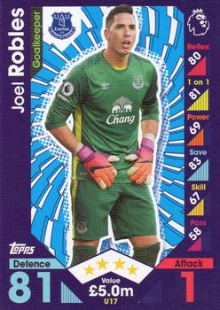 2016-17 Topps Match Attax Premier League Extra #U17 Joel Robles Front