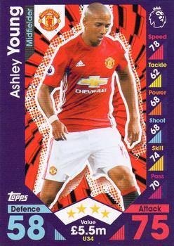 2016-17 Topps Match Attax Premier League Extra #U34 Ashley Young Front
