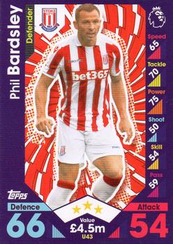 2016-17 Topps Match Attax Premier League Extra #U43 Phil Bardsley Front