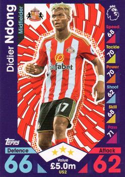 2016-17 Topps Match Attax Premier League Extra #U52 Didier Ndong Front