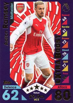 2016-17 Topps Match Attax Premier League Extra - Update Card - Extra Boost #UC3 Aaron Ramsey Front