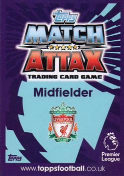 2016-17 Topps Match Attax Premier League Extra - Update Card - Extra Boost #UC14 Philippe Coutinho Back