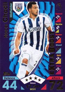 2016-17 Topps Match Attax Premier League Extra - Update Card - Extra Boost #UC31 Nacer Chadli Front