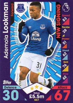 2016-17 Topps Match Attax Premier League Extra - New Signing #NS7 Ademola Lookman Front
