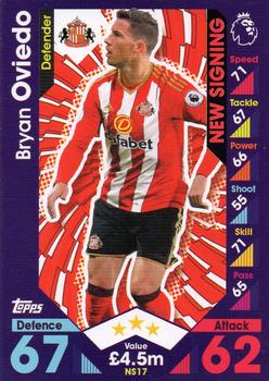 2016-17 Topps Match Attax Premier League Extra - New Signing #NS17 Bryan Oviedo Front