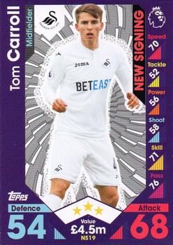 2016-17 Topps Match Attax Premier League Extra - New Signing #NS19 Tom Carroll Front