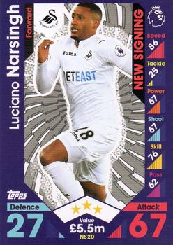 2016-17 Topps Match Attax Premier League Extra - New Signing #NS20 Luciano Narsingh Front