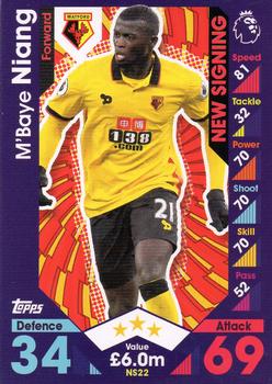 2016-17 Topps Match Attax Premier League Extra - New Signing #NS22 M'Baye Niang Front