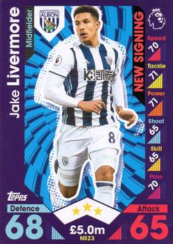 2016-17 Topps Match Attax Premier League Extra - New Signing #NS23 Jake Livermore Front