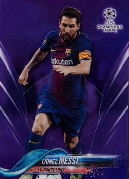 2017-18 Topps Chrome UEFA Champions League - Purple Refractor #1 Lionel Messi Front