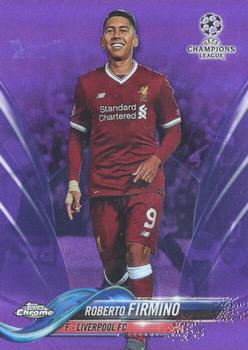 2017-18 Topps Chrome UEFA Champions League - Purple Refractor #42 Roberto Firmino Front