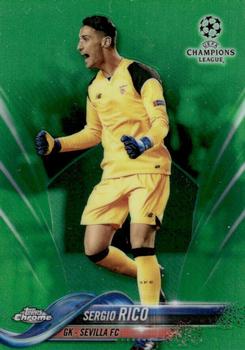 2017-18 Topps Chrome UEFA Champions League - Green Refractor #5 Sergio Rico Front