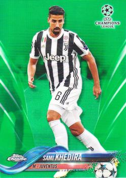 2017-18 Topps Chrome UEFA Champions League - Green Refractor #6 Sami Khedira Front