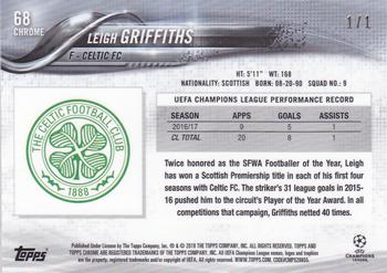 2017-18 Topps Chrome UEFA Champions League - SuperFractor #68 Leigh Griffiths Back