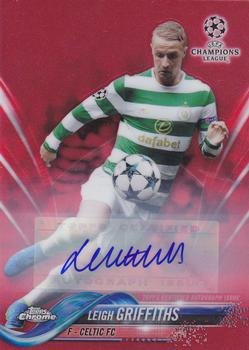 2017-18 Topps Chrome UEFA Champions League - Autographs Red Refractor #68 Leigh Griffiths Front