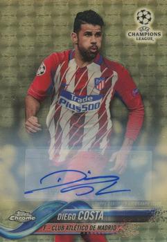 2017-18 Topps Chrome UEFA Champions League - Autographs SuperFractor #81 Diego Costa Front