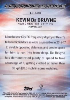 2017-18 Topps Chrome UEFA Champions League - Lightning Strike #LS-KDB Kevin De Bruyne Back