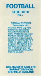 1983-84 Bassett & Co. Soccer #7 Norman Whiteside Back