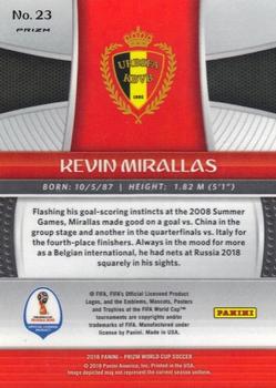 2018 Panini Prizm FIFA World Cup - Silver Prizm #23 Kevin Mirallas Back