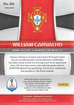 2018 Panini Prizm FIFA World Cup - Silver Prizm #161 William Carvalho Back