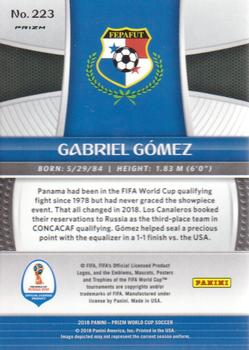 2018 Panini Prizm FIFA World Cup - Silver Prizm #223 Gabriel Gomez Back