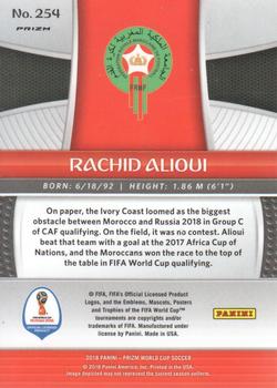 2018 Panini Prizm FIFA World Cup - Silver Prizm #254 Rachid Alioui Back