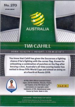 2018 Panini Prizm FIFA World Cup - Silver Prizm #270 Tim Cahill Back