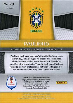 2018 Panini Prizm FIFA World Cup - Hyper Prizm #29 Paulinho Back