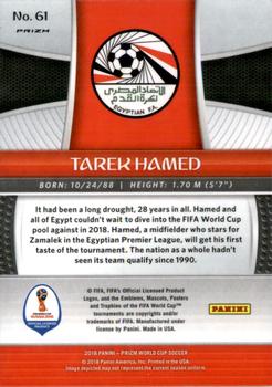 2018 Panini Prizm FIFA World Cup - Hyper Prizm #61 Tarek Hamed Back