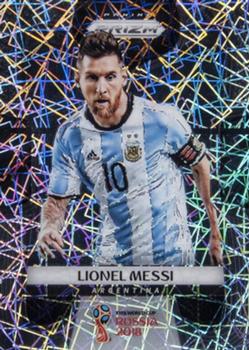 2018 Panini Prizm FIFA World Cup - Lazer Prizm #1 Lionel Messi Front