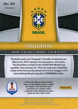 2018 Panini Prizm FIFA World Cup - Lazer Prizm #29 Paulinho Back