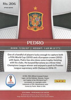 2018 Panini Prizm FIFA World Cup - Lazer Prizm #206 Pedro Back