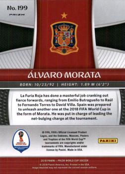 2018 Panini Prizm FIFA World Cup - Mojo Prizm #199 Alvaro Morata Back